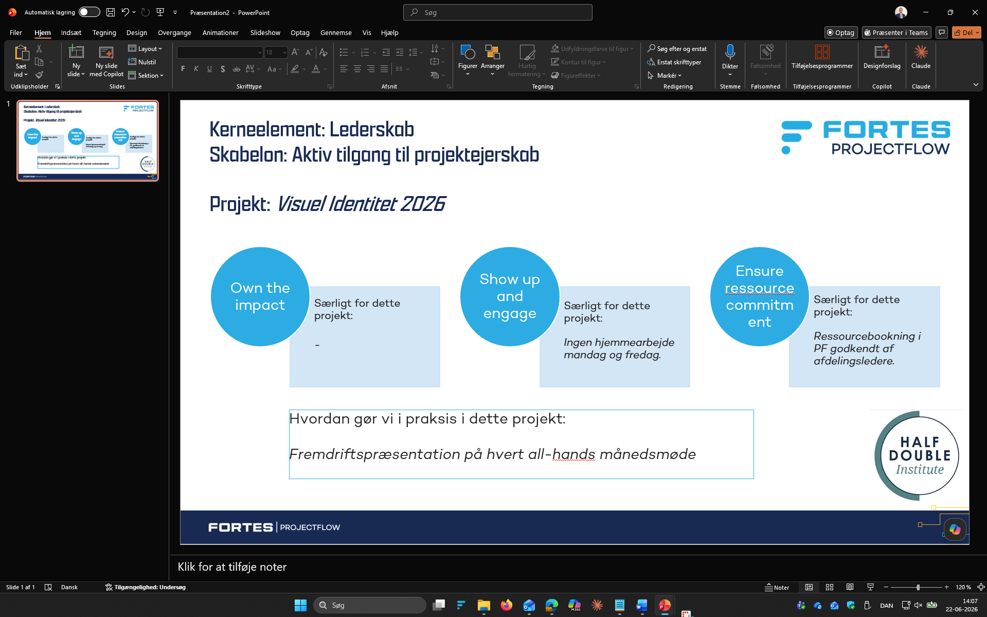 Dynamisk indhold til HD skabelon